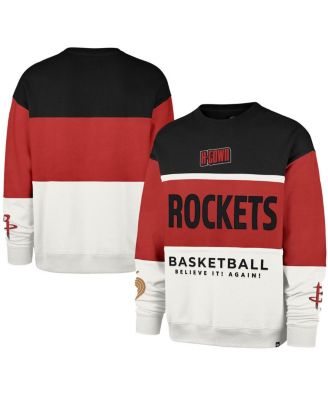 '47 Brand - Men's and Women's Red Houston Rockets 2024/25 City Edition On Five Maximalist Pullover Sweatshirt