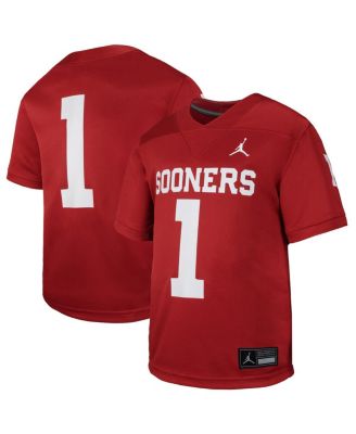 Jordan - Toddler 1 Crimson Oklahoma Sooners Untouchable Replica Game Jersey