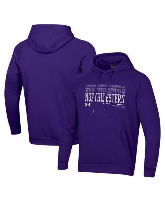 Under Armour - Men's Purple Northwestern Wildcats 2024 Sideline Wordmark Rival Pullover Hoodie