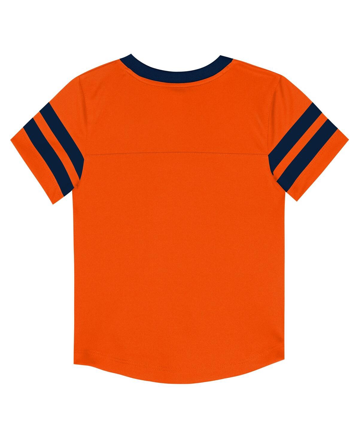 Outerstuff Toddler 2-piece Orange/navy Denver Broncos Red Zone V-neck T-shirt And Pants Set In Multi