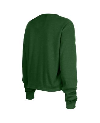 Women's Green New York Jets Sport Night Thermal Long Sleeve T-Shirt