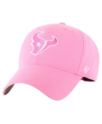 '47 Brand - Big Girls Pink Houston Texans Rose MVP Adjustable Hat