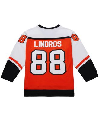 Men's Eric Lindros Orange Philadelphia Flyers Big Tall 1996-97 Blue Line 2.0 Jersey