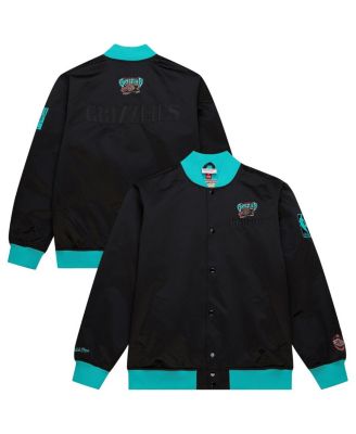 Mitchell & Ness - Men's Black Memphis Grizzlies Hardwood Classics Team OG 3.0 Lightweight Satin Full-Snap Jacket