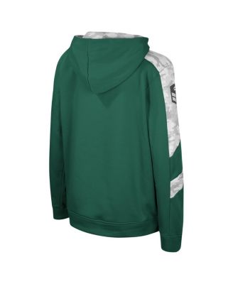 Big Boys and Girls Green Michigan State Spartans OHT Military Appreciation Cyclone Digital Camo&nbsp;Pullover Hoodie