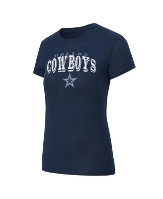 Women's 2-Piece Navy/Gray Dallas Cowboys Avondale T-Shirt and Pants Flannel Pajama Set