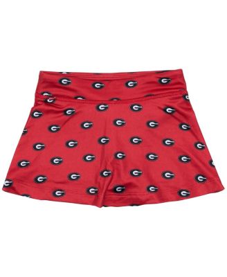 ZooZatz - Girls Toddler Red Georgia Bulldogs All-Over Print Tennis Skort
