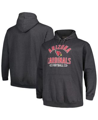 Fanatics - Men's Heather Charcoal Arizona Cardinals Big Tall Pullover Hoodie