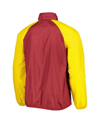 Men's Maroon/Gold Arizona State Sun Devils Point Guard Raglan Half-Zip Jacket