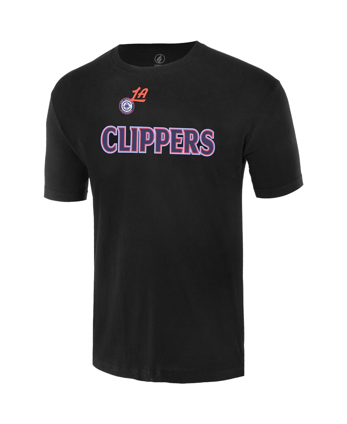 Fisll Men's And Women's Black La Clippers Oversize Logo T-shirt In Black