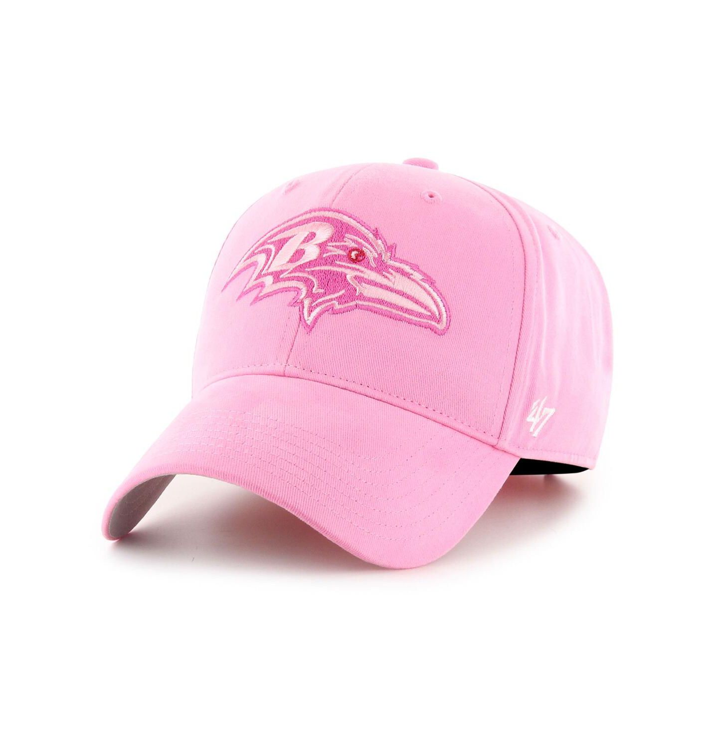 Кепка '47 Brand Pink Baltimore Ravens Rose MVP Adjustable Hat для девочек — фото 2