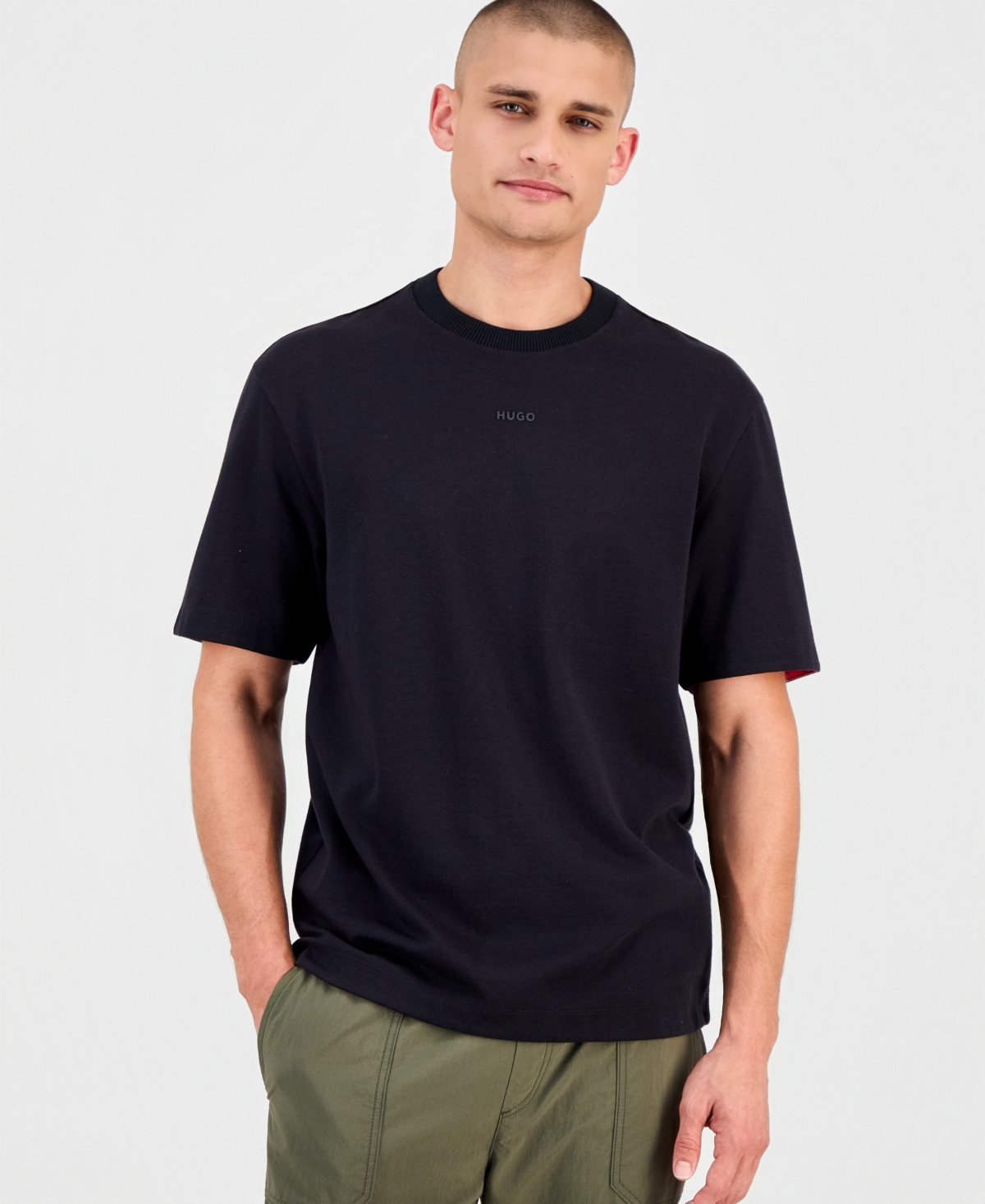 Hugo Boss Men's Daneon Short-Sleeve Logo Crewneck T-Shirt