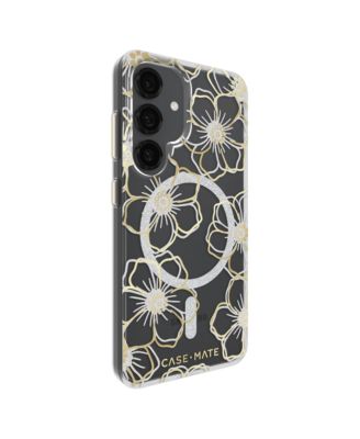 Floral Gems Case with Magnet for Samsung Galaxy S25