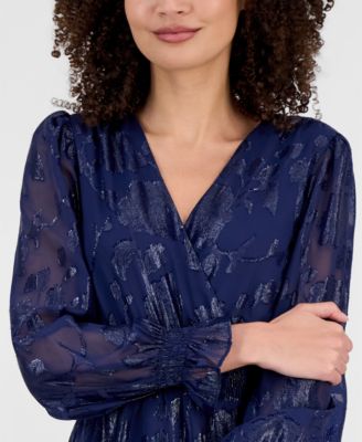 Women's Smocked-Trim Tiered Maxi Dress