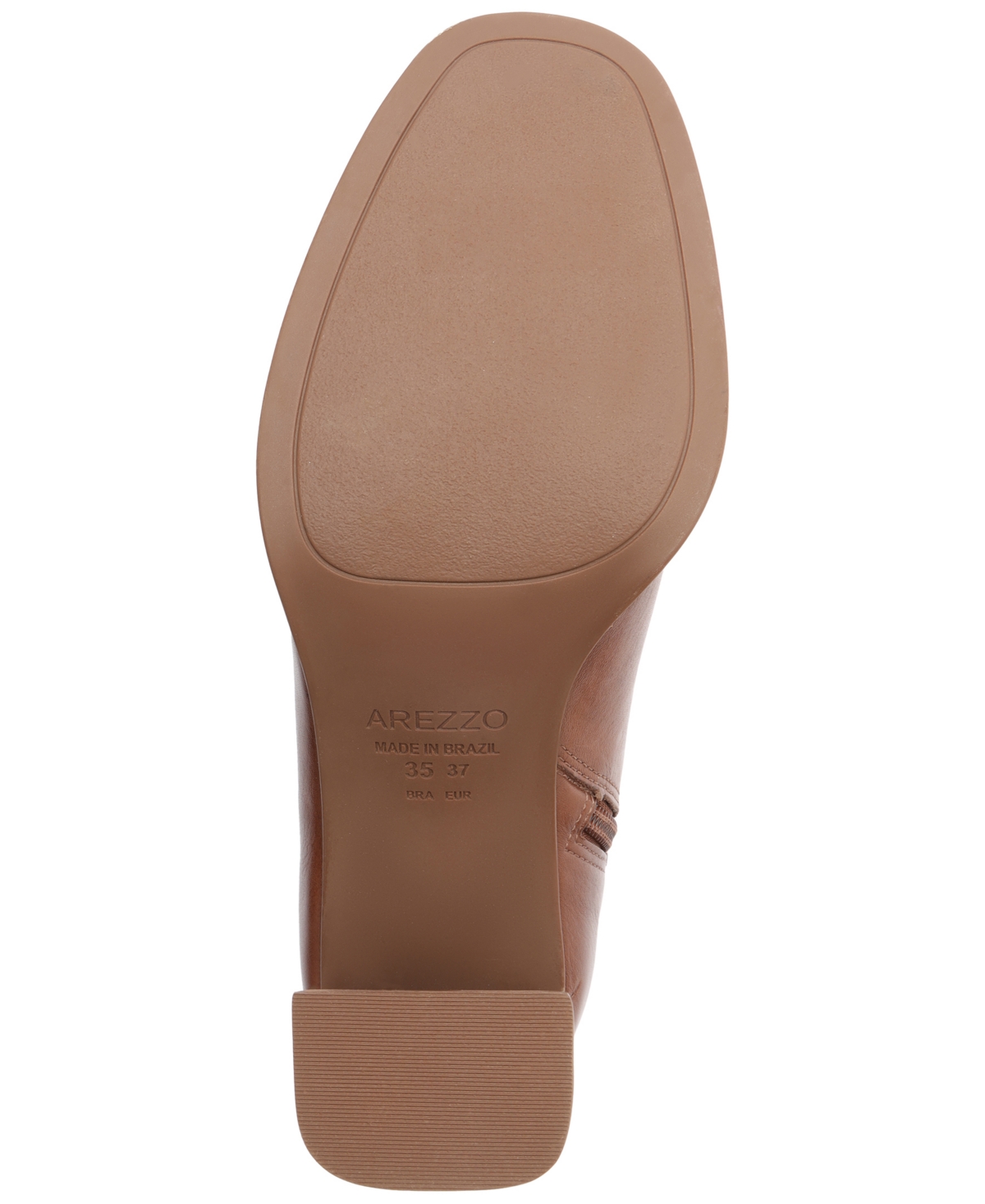 Arezzo Regina Block Heel Bootie In Brown