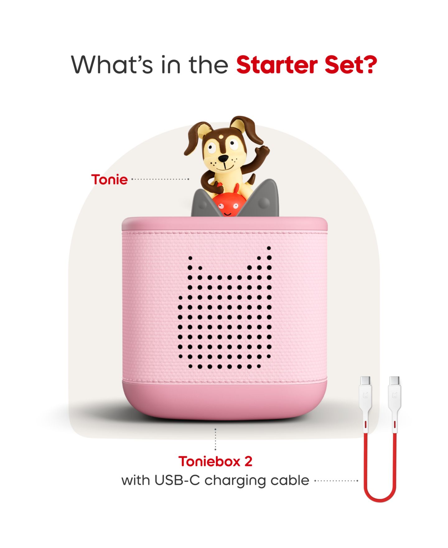 Детские игрушки Tonies Playtime Puppy Toniebox 2 Starter Set- Pink — фото 5