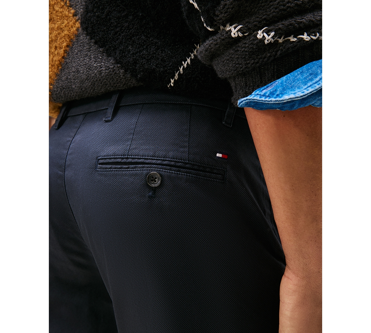 Tommy Hilfiger Men's Denton Printed Structure Slim Fit Pants