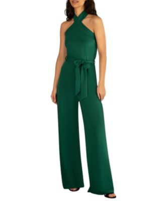 Women's Cross Over Halter Neck Jumpsuit