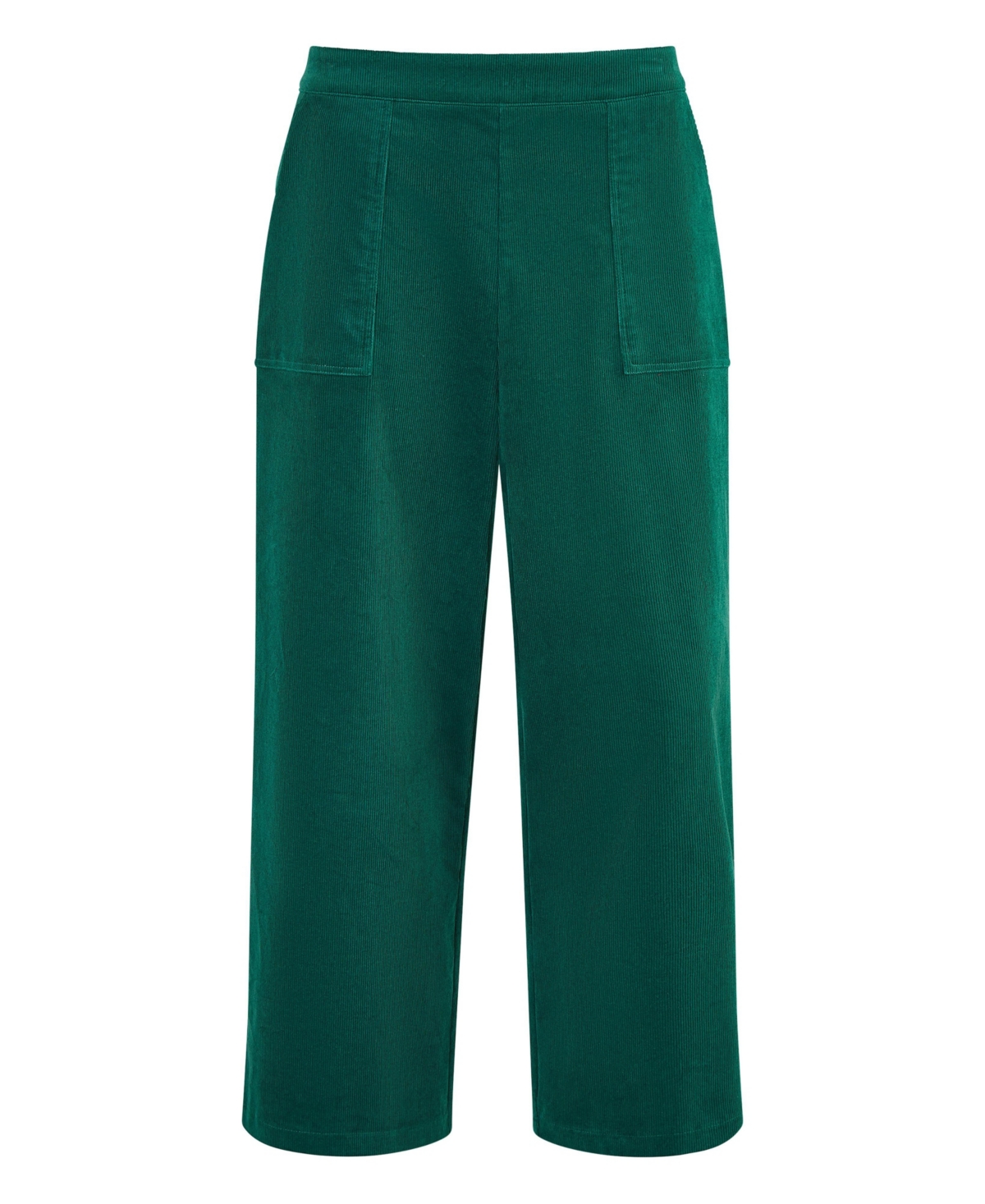 Yumi Women's Cord Cropped Wide Leg Pants