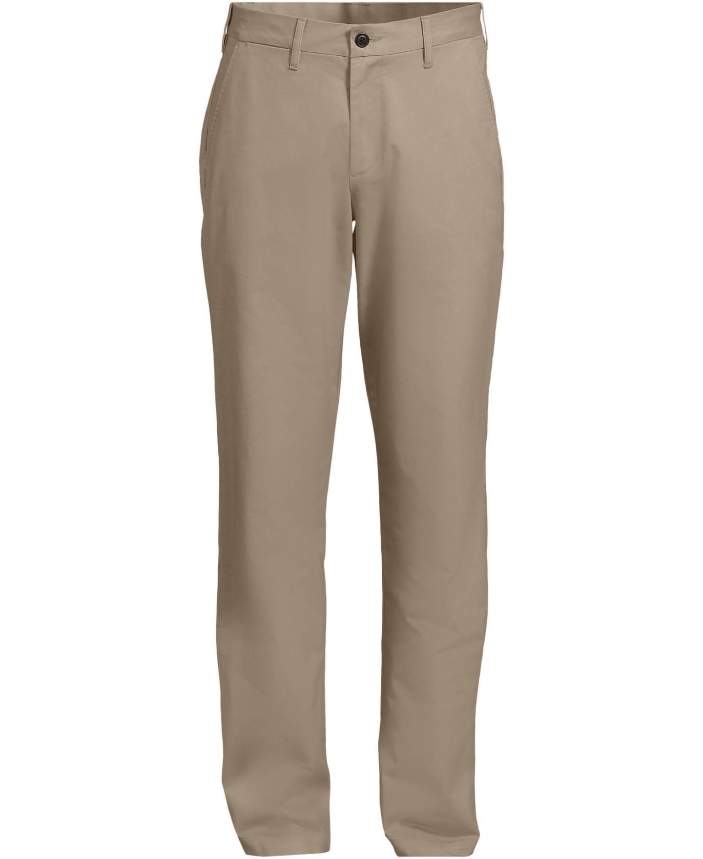 Мужские брюки Lands' End Travel Kit Comfort Waist Athletic Fit Chino Pant, цвет: Хаки — фото 4