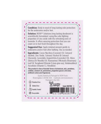 Long-Lasting Deodorant Stick Lavender, 2.2 Oz