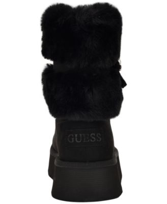 Women's Dowry Rhinestone Bow Cozy Winter Boots