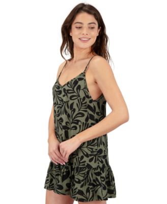 Juniors' Marina V-Neck Cover-Up Mini Dress