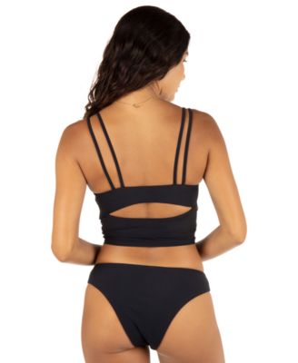 Women's Max Solid Scoop Neck Tankini Top