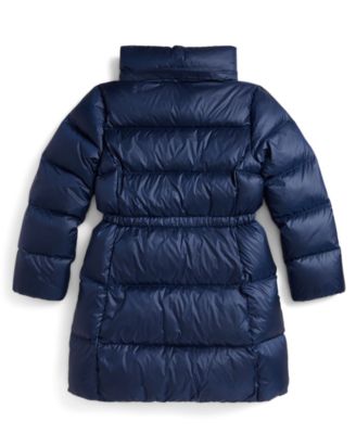 Girls' 7-16 Hooded Long Jacket