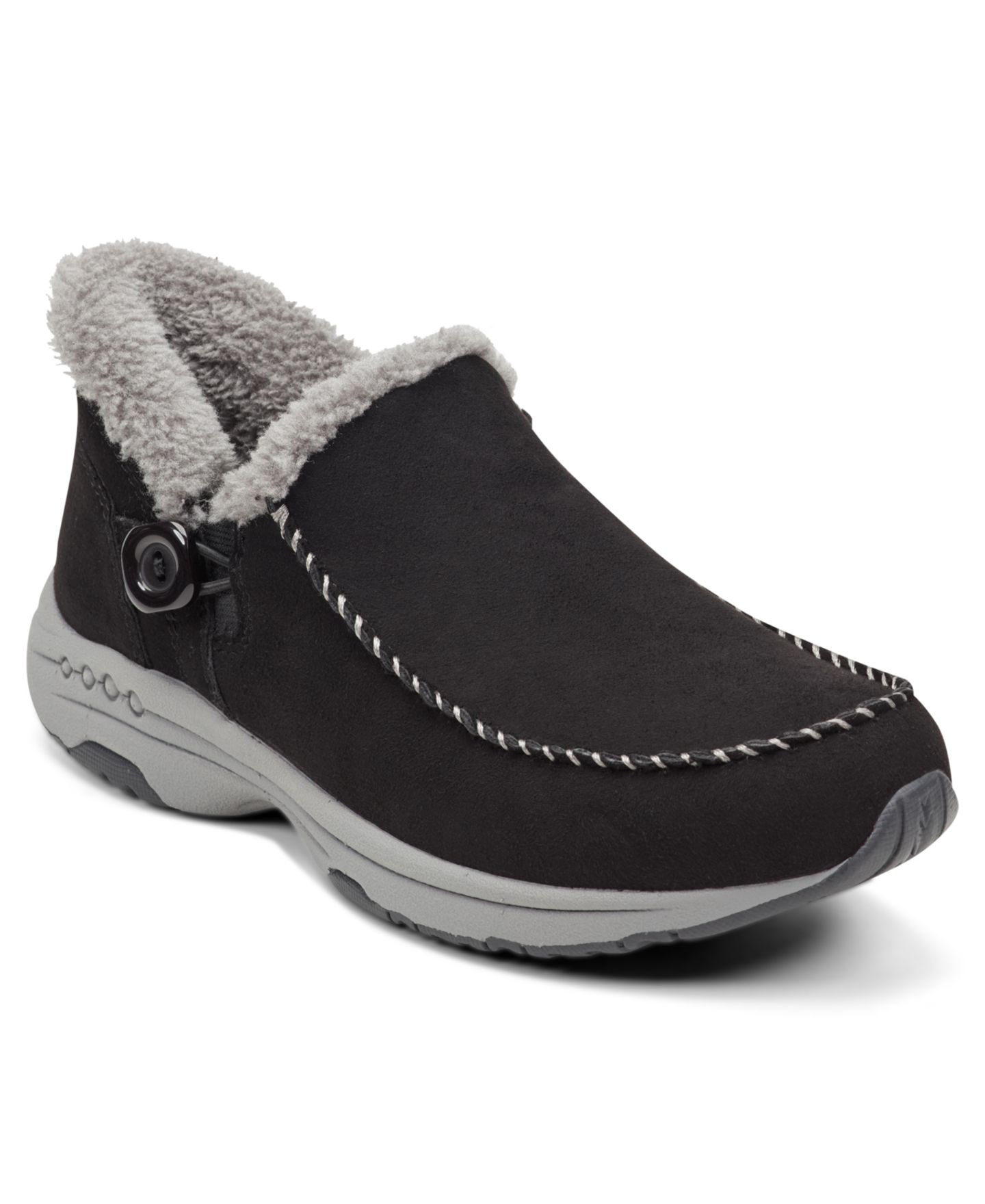 Женские ботинки Easy Spirit Soeasy Turner Cozy Slip-On Booties, цвет: Чёрный — фото 1