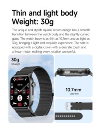 1.95" AMOLED Smart Watch for Women Men With Bluetooth Calling, Health Monitoring,Sport Modes, Intelligent Reminder IP67 -Silver