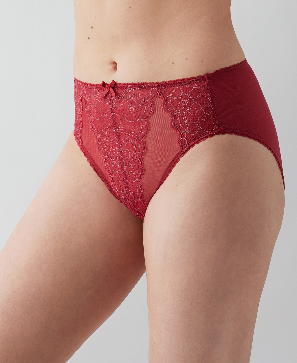 Wacoal Retro Chic High-cut Brief 841186 In Red