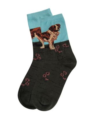 Women's Saint Bernard Limited Edition Art Cotton Blend Crew Sock