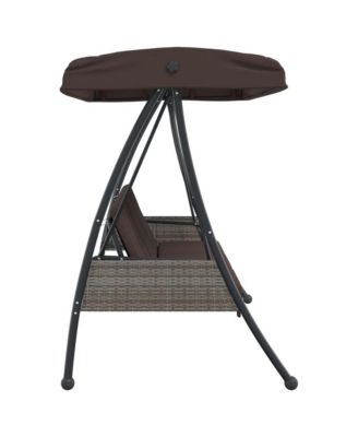 Garden Swing Bench Coffee Brown