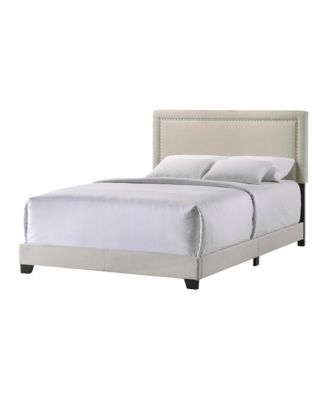 Zion Queen UPH Bed in Zion Fog Fabric