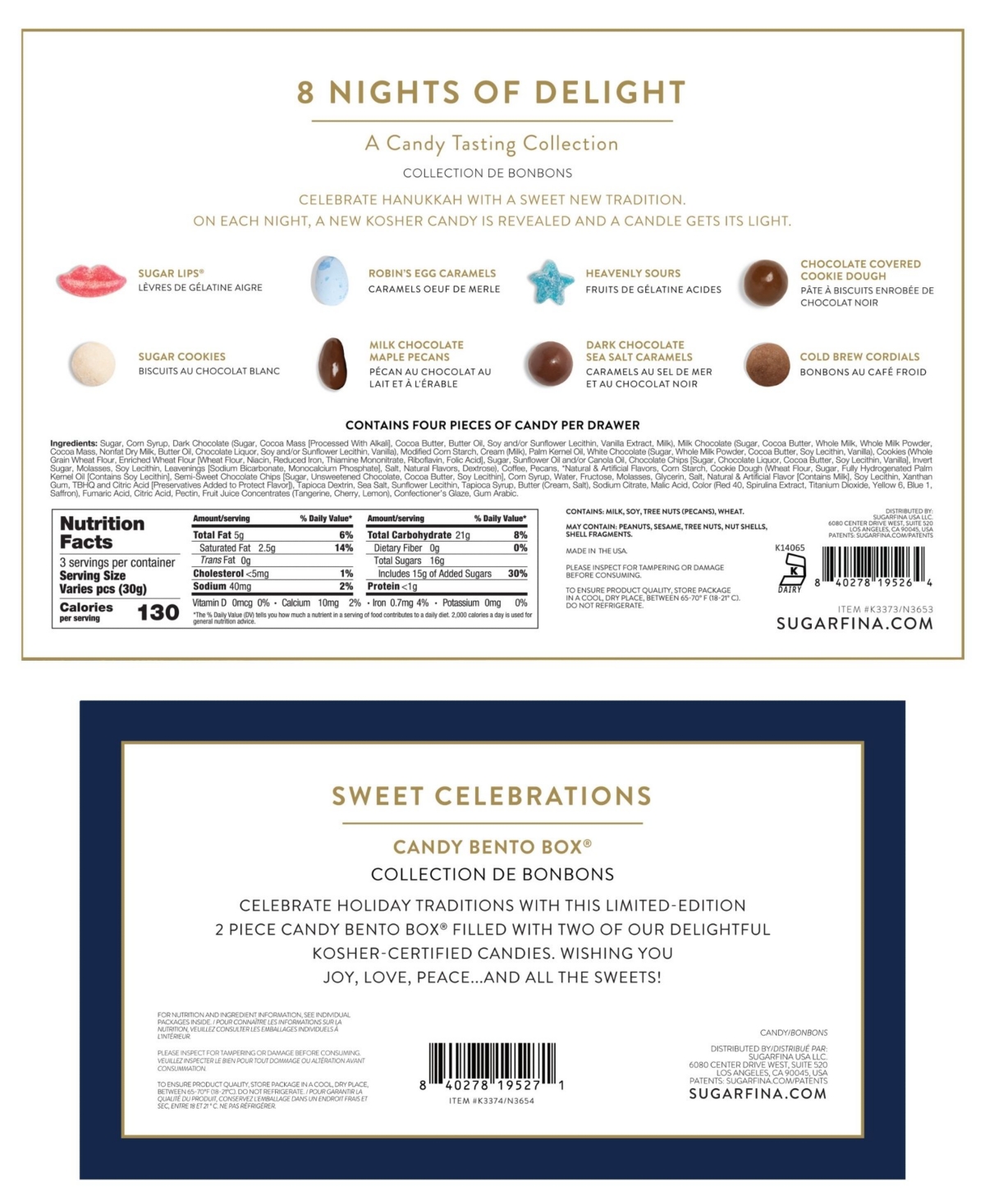 Sugarfina Hanukkah Candy Bundle In Blue