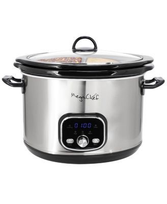 5.6Liter + 2.5 Liter Split Stainless Steel Electric Slow Cooker