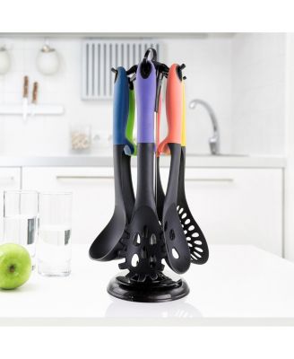 Assorted Color Nylon Cooking Utensils, Set of 7
