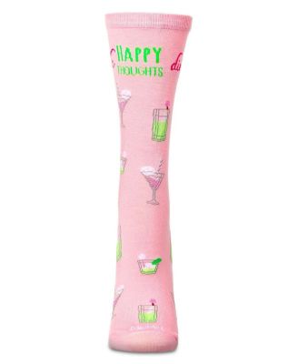 Women's Drink Happy Thoughts Rayon From Crew Socks