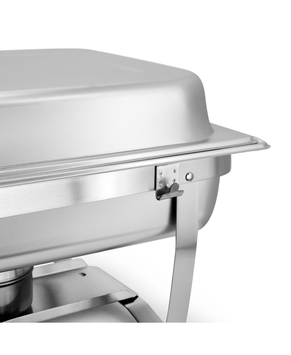 MegaChef 9.5 Quart Foldable Stainless Steel Professional Chafing Dish/Food Warmer/Buffet Server Serving Trays, Set of 2