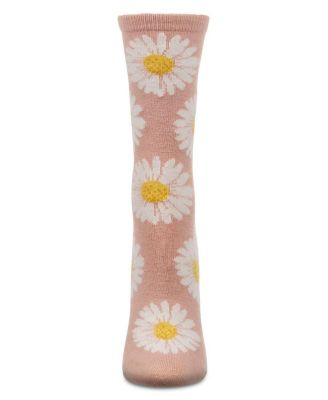 Women's Daisies Cashmere Crew Socks