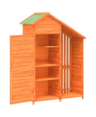 Garden Tool Shed Brown Solid pine wood, Plywood Medium