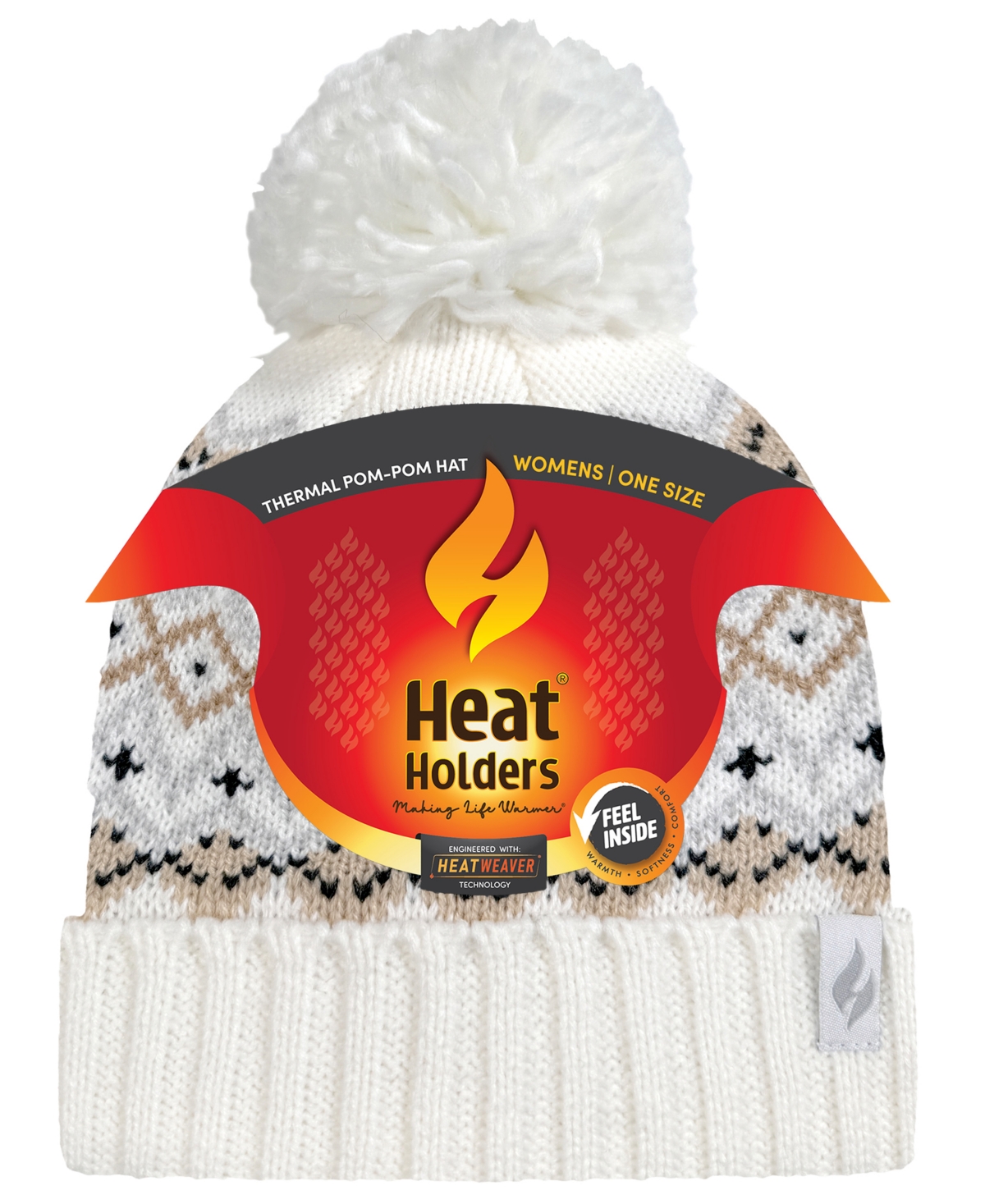 Heat Holders Astrid Knit Roll Up Hat In Neutral