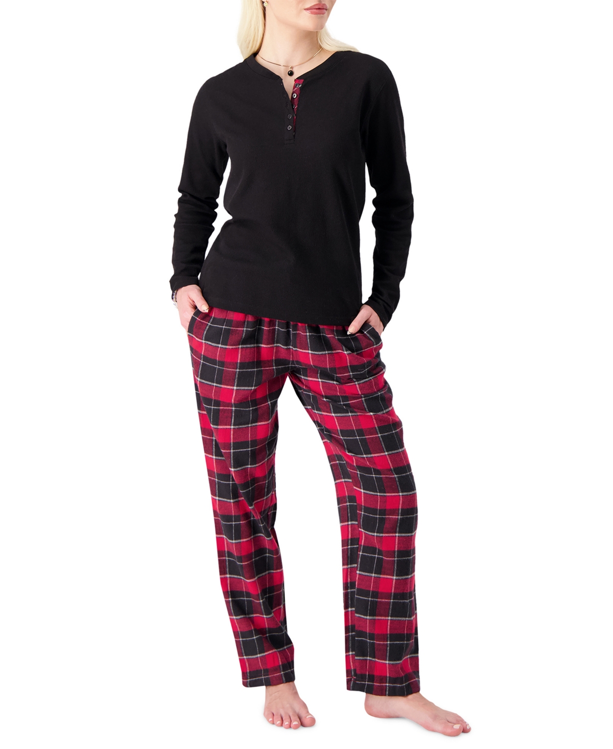 Heat Holders 2-piece Women's Felicity Pajama Top And Pants Set In Multi