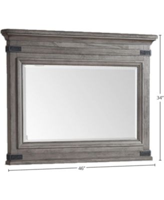 Chesser Mirror in Brushed Steel