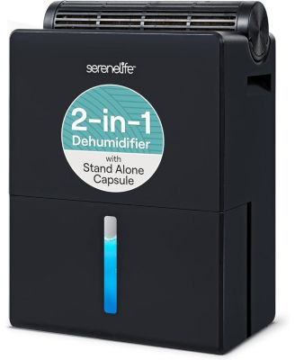 2-in-1 Portable Dehumidifier with Removable Cylinder & Drying Base