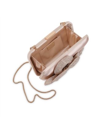 Woman's Fleur Crystal Embellished Minaudiere