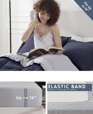 Luxury Soft Reversible 7-Pc. Comforter Set, Queen