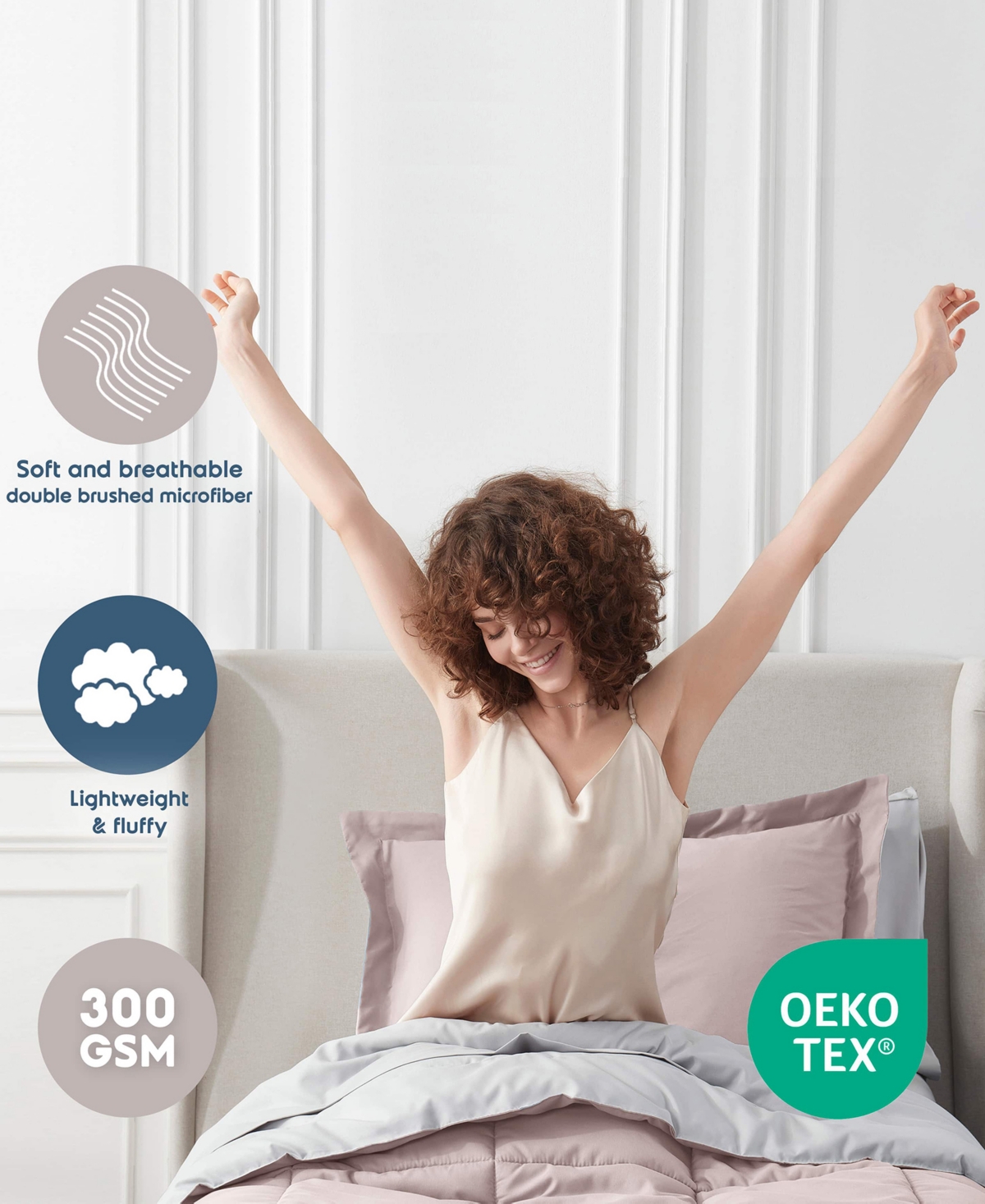 Nestl Luxury Soft Reversible 5-Pc. Comforter Set