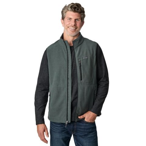 Мужской жилет Free Country Brick Fleece Adventure Vest, цвет: Вечнозелёный